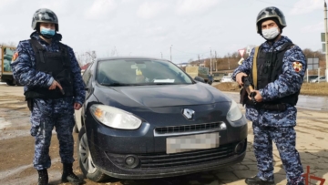 Сотрудники Росгвардии разыскали пропавший автомобиль в Тульской области