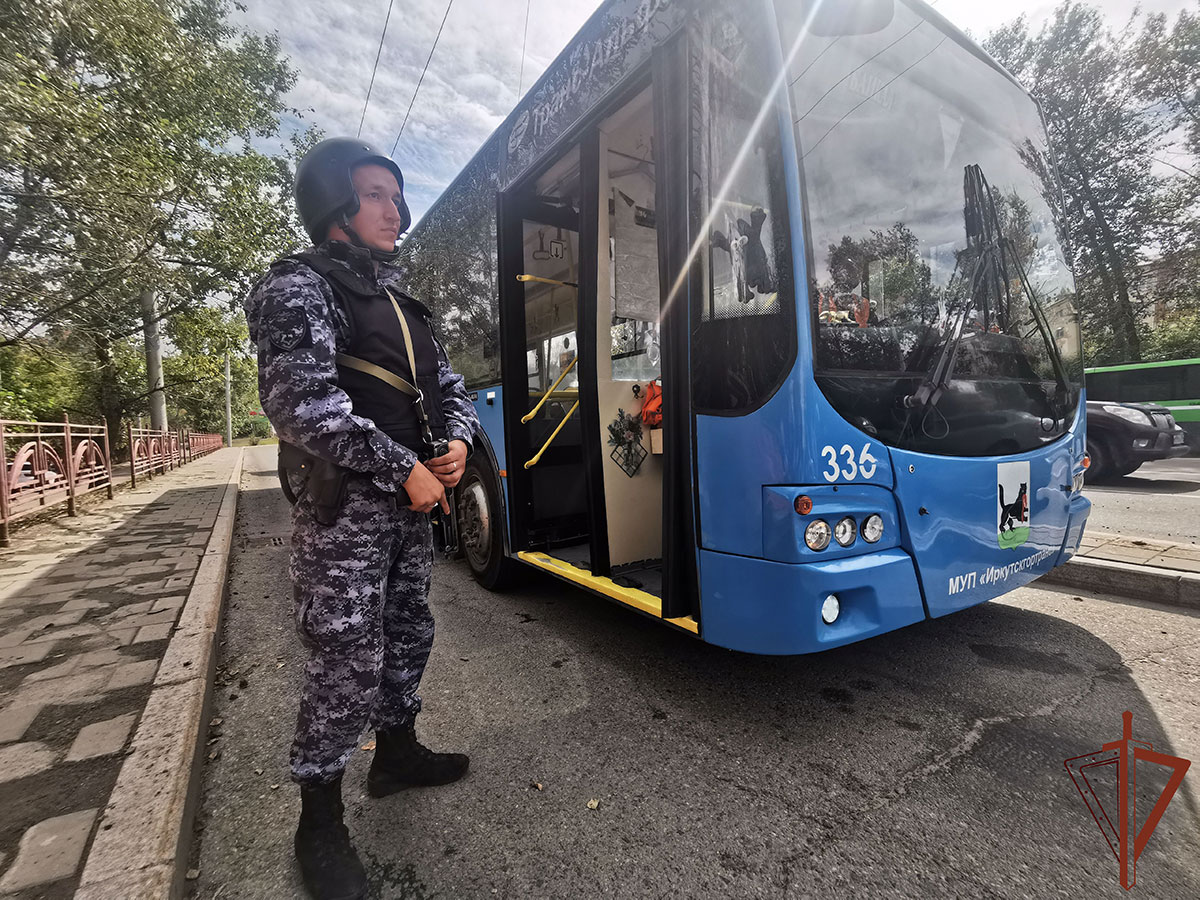 Общественный транспорт в городе Братске взяла под охрану Росгвардия