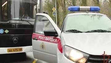 Общественный транспорт в Липецкой области взят под охрану Росгвардией (видео)